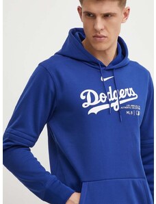 Dukserica Nike Los Angeles Dodgers za muškarce, boja: ljubičasta, s kapuljačom, s tiskom