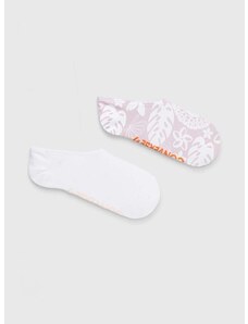 Čarape Converse 2-pack boja: bijela, E1266P