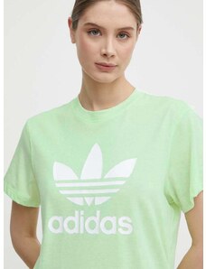 Majica kratkih rukava adidas Originals za žene, boja: zelena, IN8436