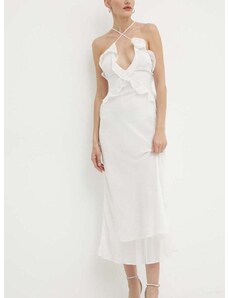 Haljina Bardot OLEA boja: bijela, maxi, uska, 59176DB1