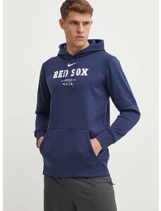 Dukserica Nike Boston Red Sox za muškarce, boja: tamno plava, s kapuljačom, s tiskom