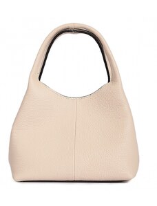 Luksuzna Talijanska torba od prave kože VERA ITALY "Lesmena", boja bež, 17x25cm