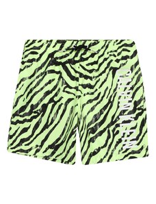 Calvin Klein Swimwear Kupaće hlače neonsko zelena / crna / bijela
