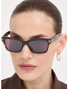 Sunčane naočale Tom Ford za žene, boja: smeđa, FT1085_5452U