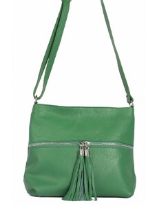 Luksuzna Talijanska torba od prave kože VERA ITALY "Zirina", boja zelena, 25x25cm
