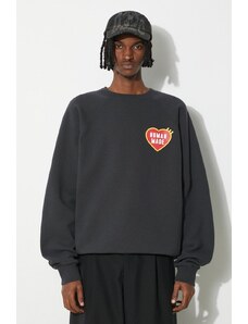 Dukserica Human Made Sweatshirt za muškarce, boja: crna, s tiskom, HM27CS032