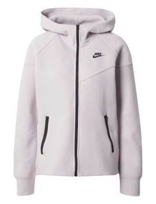 Nike Sportswear Sportska jakna 'Tech Fleece' pastelno ljubičasta / crna