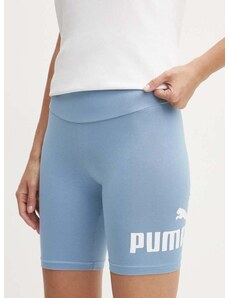 Kratke hlače Puma za žene, boja: ljubičasta, s tiskom, visoki struk, 848347.