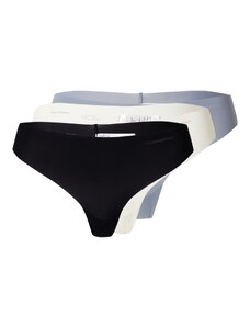 Calvin Klein Underwear Tanga gaćice 'Invisibles' siva / crna / bijela