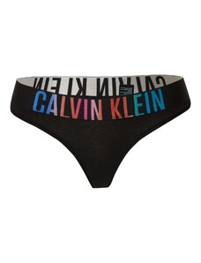 Calvin Klein Underwear Tanga gaćice 'Intense Power Pride' azur / ljubičasta / neonsko crvena / crna