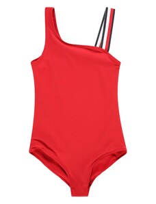 Tommy Hilfiger Underwear Jednodijelni kupaći kostim crvena / crna / bijela