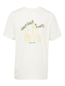 DEDICATED. Majica 'Stockholm Nature Tunes' žuta / zelena / prljavo bijela