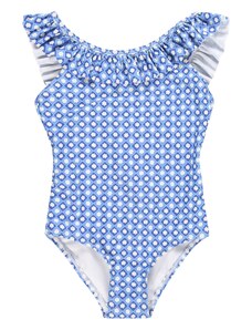 KIDS ONLY Jednodijelni kupaći kostim 'KMGMAJA' plava / svijetloplava / žuta / bijela