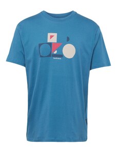 DEDICATED. Majica 'Stockholm Primary Bike' plava / morsko plava / siva / jarko crvena