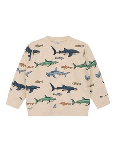 Hust & Claire Sweater majica 'Sejer' ecru/prljavo bijela / morsko plava / žad / pastelno narančasta