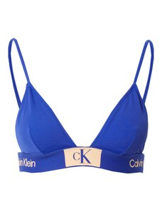 Calvin Klein Swimwear Bikini gornji dio ecru/prljavo bijela / kraljevsko plava