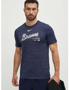 Majica kratkih rukava Nike Atlanta Braves za muškarce, boja: tamno plava, s tiskom