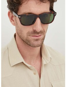 Sunčane naočale Tom Ford za muškarce, boja: smeđa, FT1076_5454N