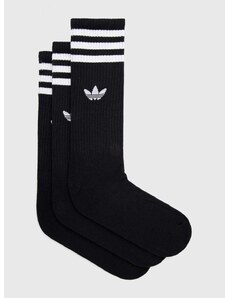Čarape adidas Originals 3-pack boja: crna