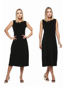 E2145 Dewberry Set of Two Women Dresses-BLACK-BLACK