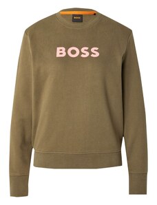 BOSS Sweater majica 'C_Elaboss_6' maslinasta / roza