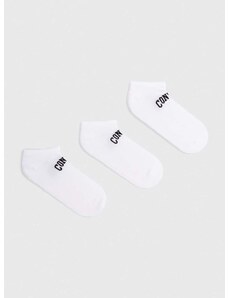 Čarape Converse 3-pack boja: bijela, E1268W