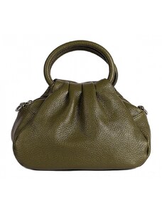 Luksuzna Talijanska torba od prave kože VERA ITALY "Cuna", boja tamno zeleno, 16x22cm