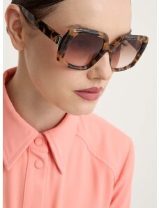 Sunčane naočale Furla za žene, boja: smeđa, SFU709_540801