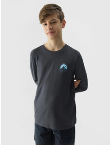Boys' Long Sleeve T-Shirt 4F - Graphite
