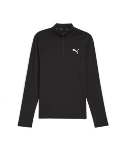 PUMA Sportska sweater majica 'Cloudspun' crna / bijela
