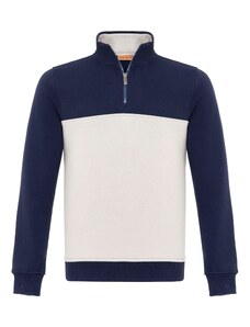 Cool Hill Sweater majica mornarsko plava / svijetla bež