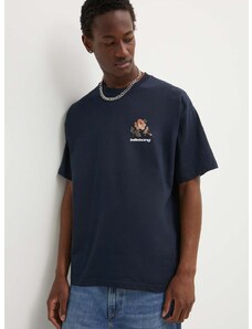 Pamučna majica Billabong BOUQUET za muškarce, boja: tamno plava, s tiskom, ABYZT02427