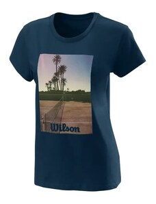 Dámské tričko Wilson Scenic Tech Tee Blue XS