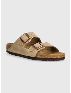 Natikače od nubuk kože Birkenstock Arizona boja: smeđa