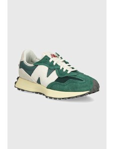 Tenisice od brušene kože New Balance 327 boja: zelena, U327WRG