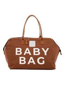 Bagmori Torba za pelene tamno smeđa / bijela