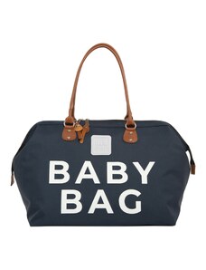 Bagmori Torba za pelene tamno plava / smeđa / bijela