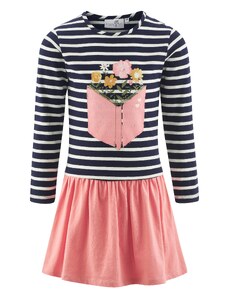 LC Waikiki Crew Neck Elsa Printed Long Sleeve Girls' Dress