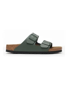 Kožne natikače Birkenstock Arizona za žene, boja: zelena, 1029107