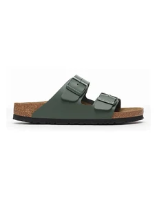 Kožne natikače Birkenstock Arizona za žene, boja: zelena, 1029107