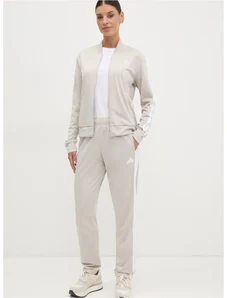 Trenirka adidas 3-Stripes za žene, boja: bež, JD2686