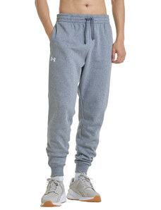 Hlače Under Armour Rival Fleece Joggers Castlerock Light Heather/ White