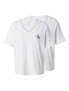 Calvin Klein Jeans Majica tamo siva / crna / bijela
