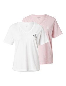 Calvin Klein Jeans Majica roza / crna / bijela