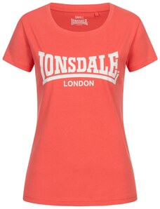 LONSDALE Majica 'Cartmel' losos / bijela