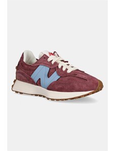 Tenisice od brušene kože New Balance 327 boja: bordo, U327WSA