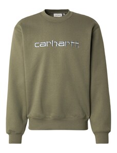 Carhartt WIP Sweater majica nebesko plava / maslinasta