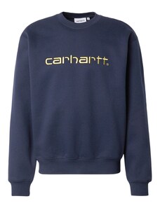 Carhartt WIP Sweater majica mornarsko plava / zlatna