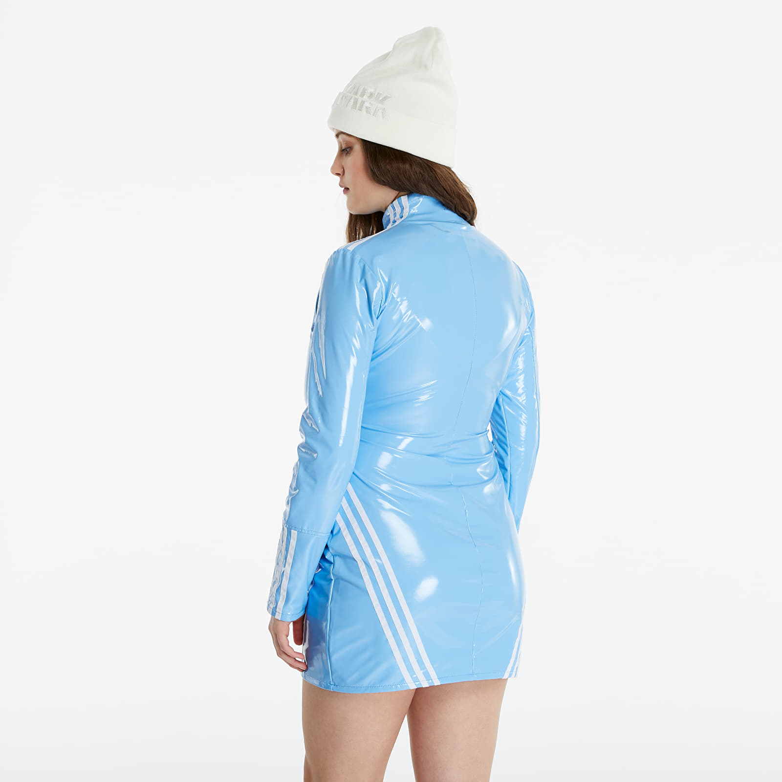 adidas Originals adidas x Ivy Park 1/2 Zip Latex Dress Light Blue/ White - GLAMI.hr