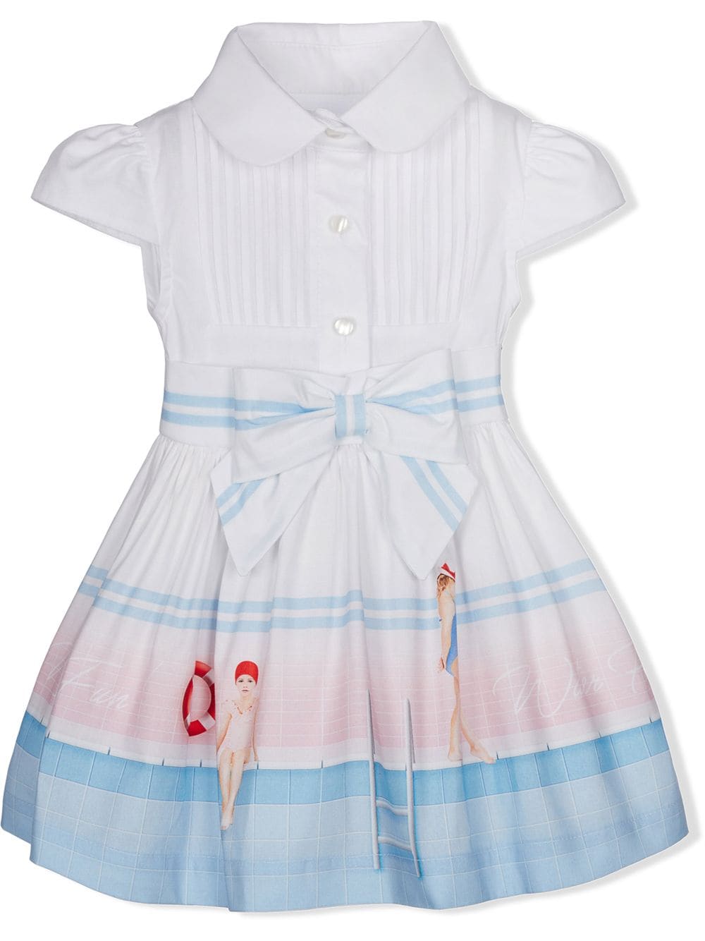 Lapin House swimming pool cotton shirt dress - White - GLAMI.hr